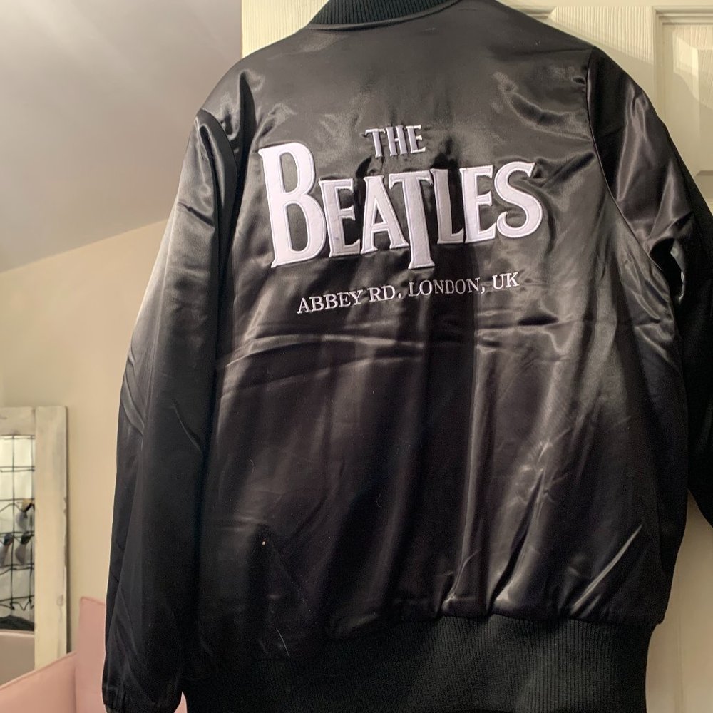 Beatle black bomber jacket